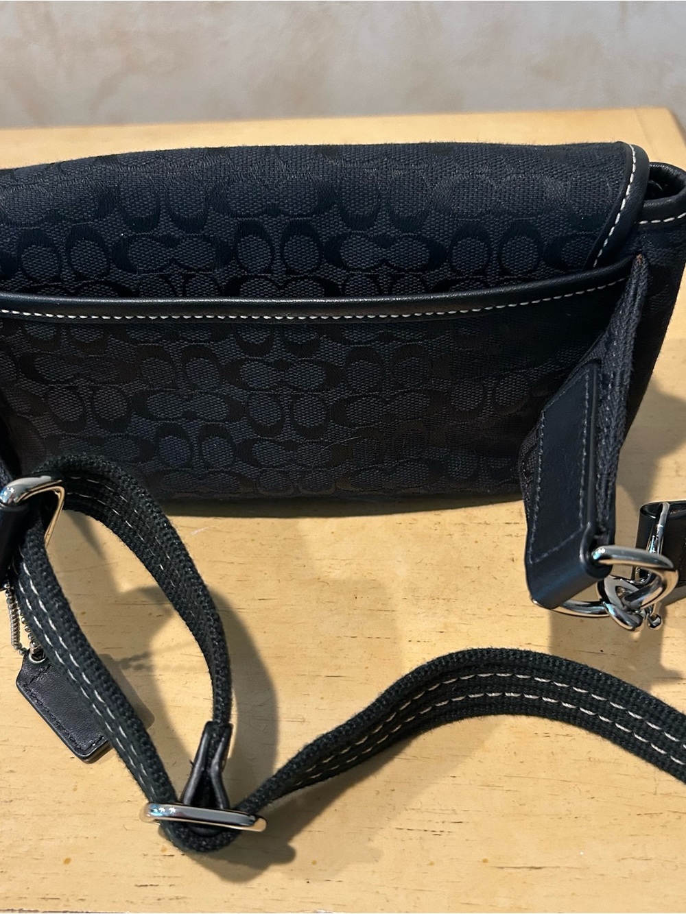 Signature vintage bon voyage women’s coach Y2K canvas belt bag - Picture 8 of 16